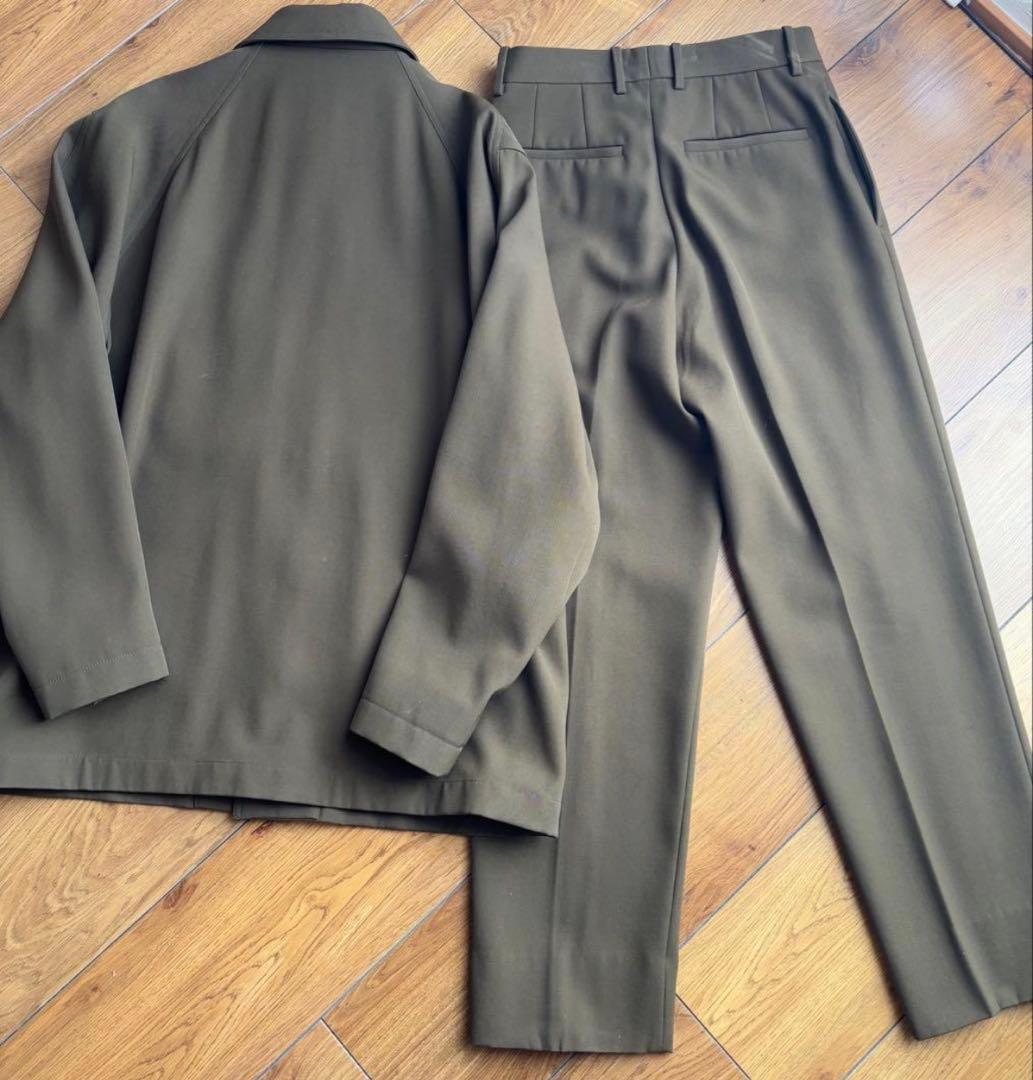 20AW JIL SANDER ウールギャバジンシャツジャケットセットアップ