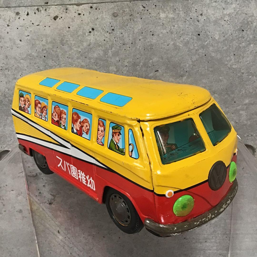 イチコーの幼稚園バス ブリキ 日本製 昭和レトロ ワーゲンバス - メルカリ