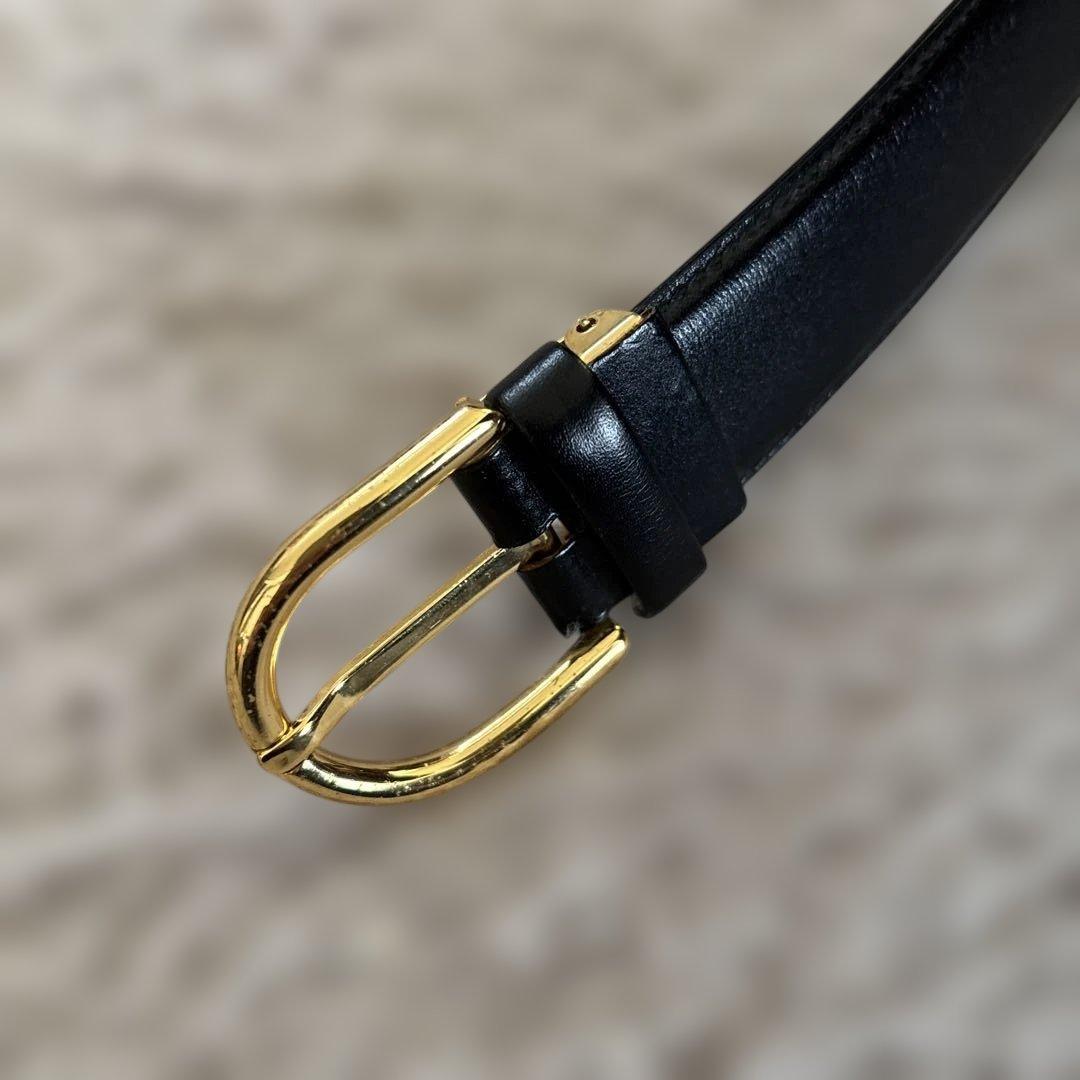 dunhill ブラックレザーベルト 36/90 - メルカリ