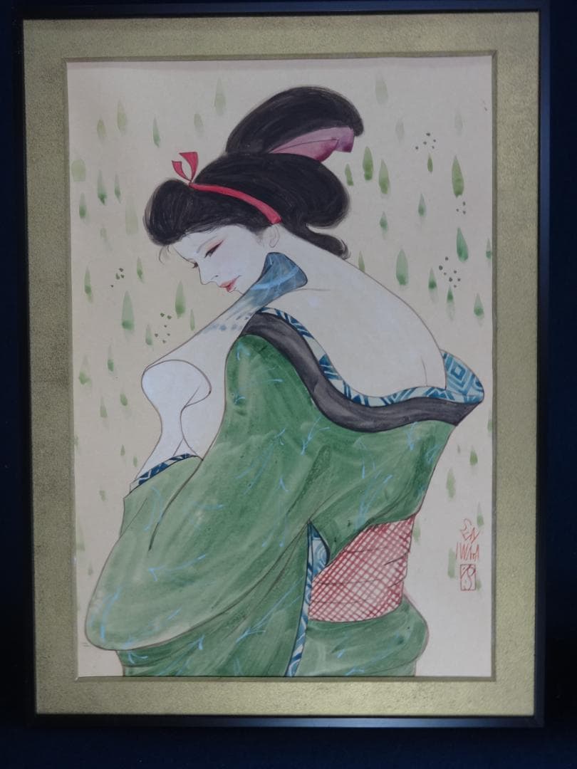 岩田専太郎 湯上がり 水彩画・紙本著色 1978年 おんな画集 Ⅳ 装い 岩田専太郎 湯上がり 水彩画・紙本著色 1978年 おんな画集 Ⅳ 装い