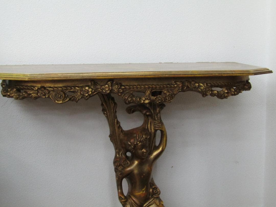 クラシック木製彫刻テーブル アンティーク