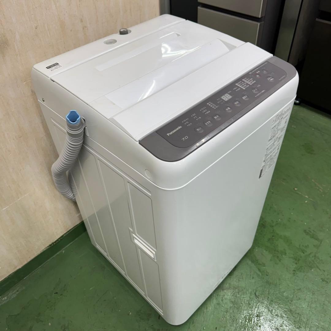 193☆2021年製☆パナソニック 洗濯機 7KG 大型 大容量 一人暮らし