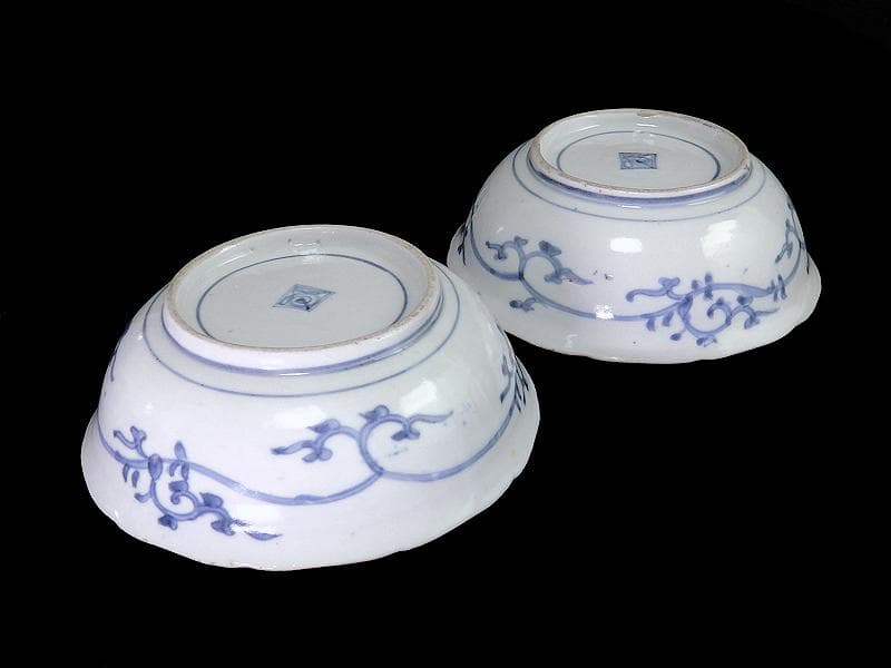 古伊万里 染錦 獅子に七宝紋の図 膾皿 2客 D797AS-fbqy - メルカリ