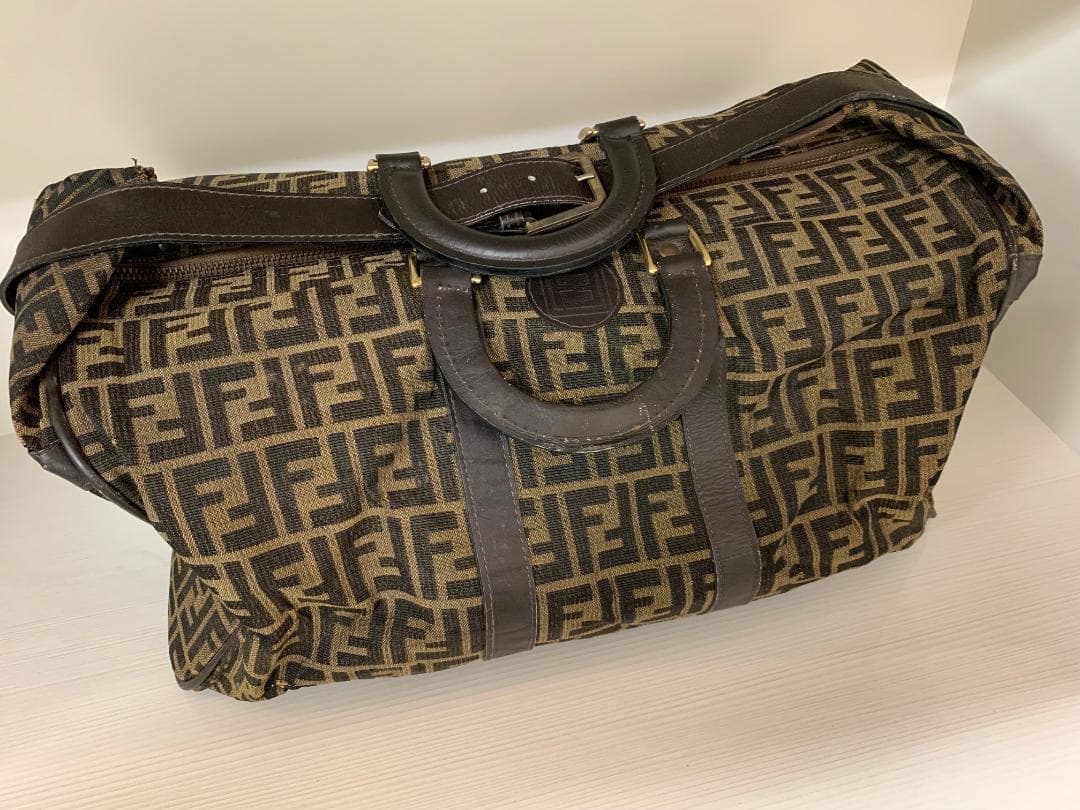 FENDI フェンディ ズッカ柄 ボストンバッグ