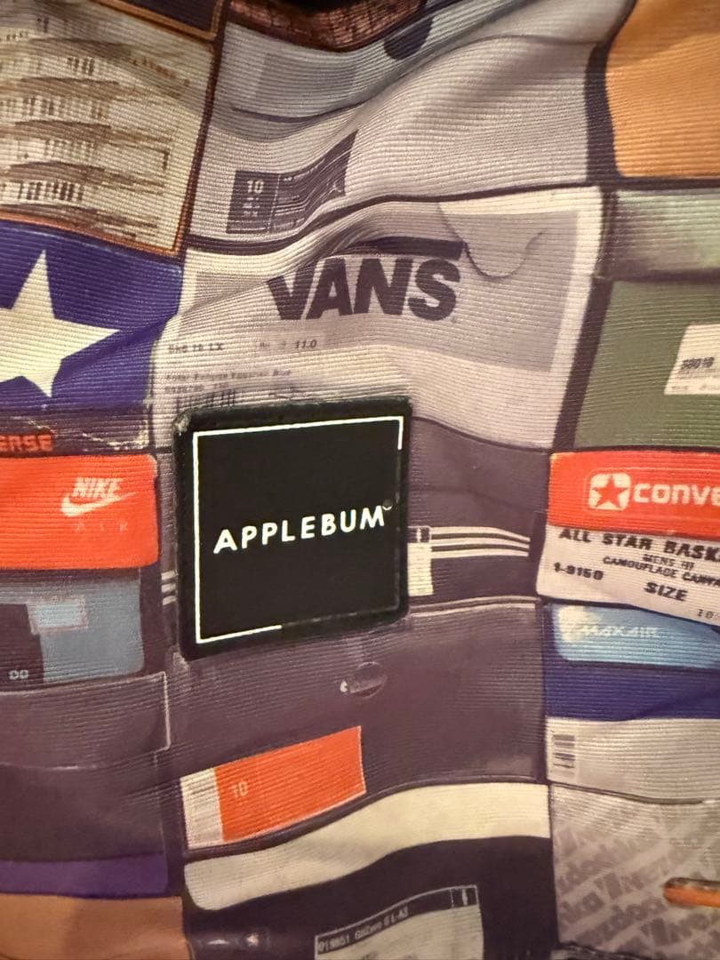 希少】APPLEBUM スニーカー箱柄 ナイロンジャケットM - メルカリ