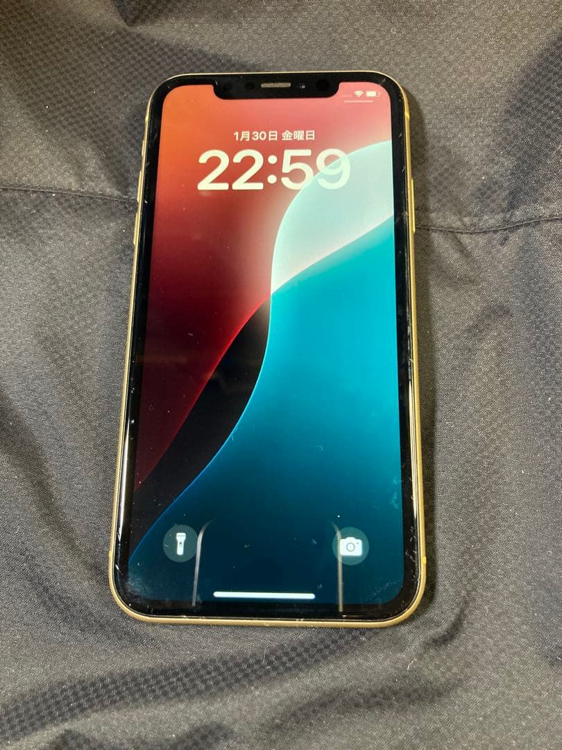 【ジャンク】iPhone XR 64GB イエロー FaceID不可