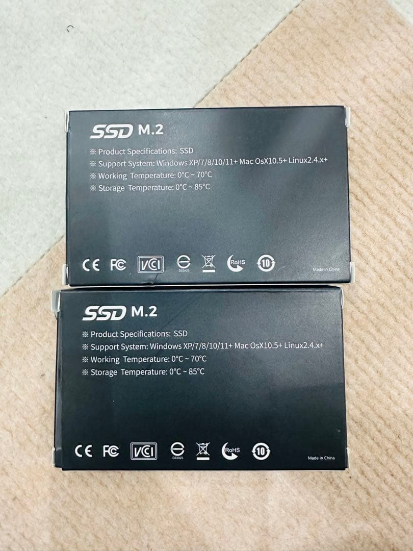 非ブランド品　M.2 SSD 4TB x2個　未使用
