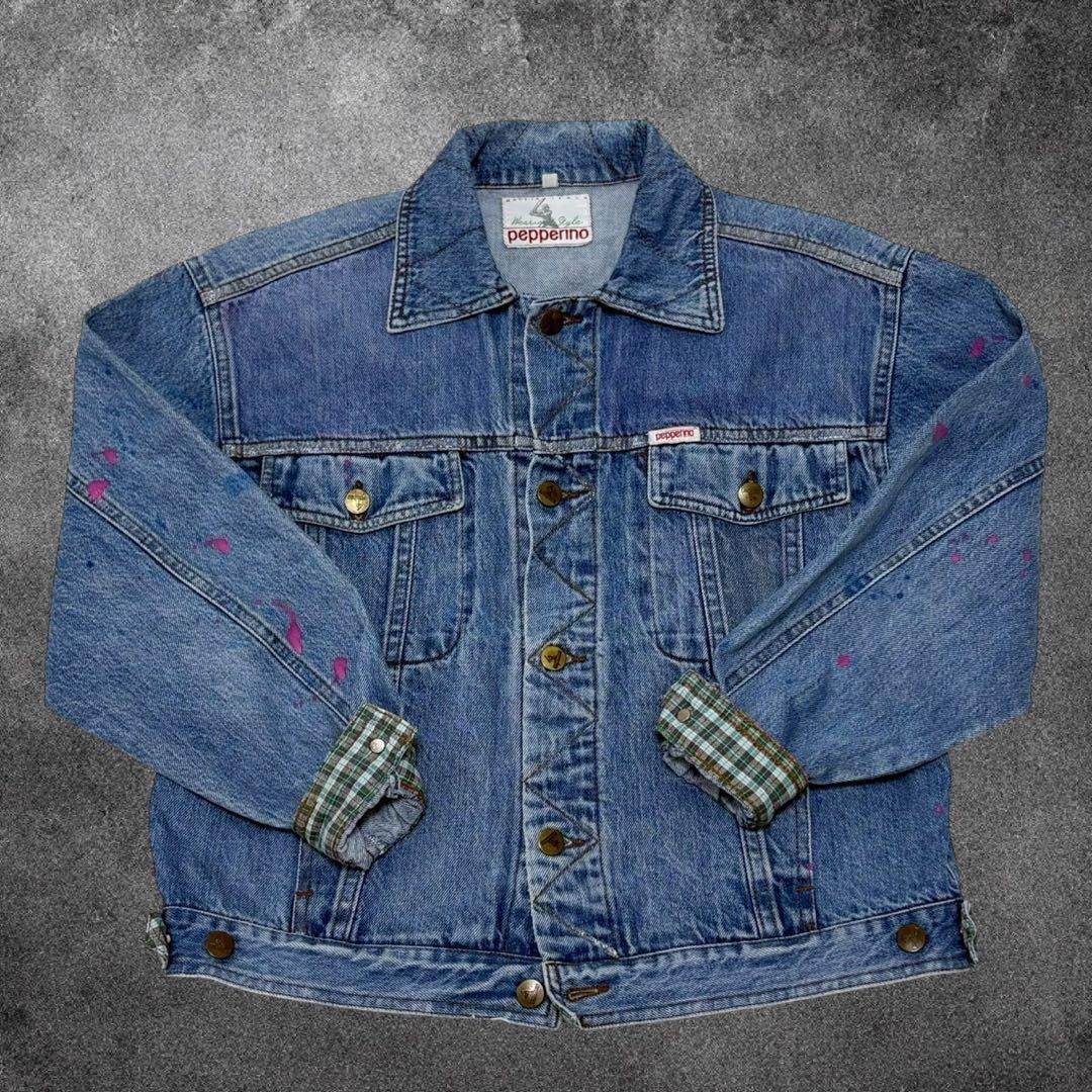 00s【archive】Y2K Short Denim Jacket Fade - メルカリ