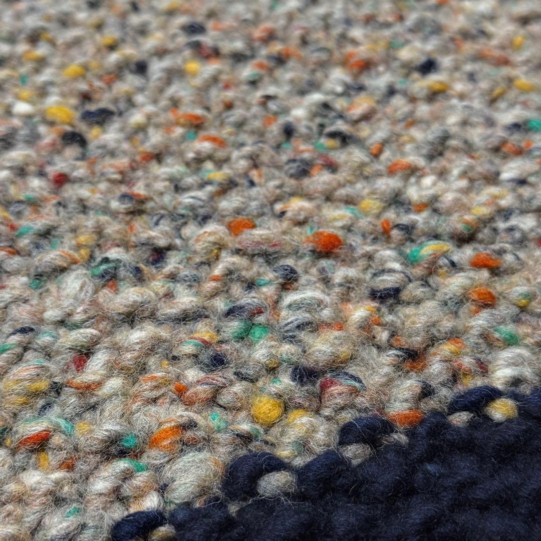 イリアンローブ 多色ネップ ニット プルオーバー 厚手セーター 極太糸