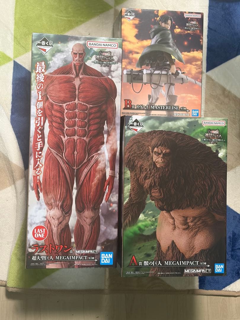 進撃の巨人　一番くじ　〜獣の巨人は俺が仕留める〜　 A賞　B賞　ラストワン賞 一番くじ 進撃の巨人 ～獣の巨人は俺が仕留める～ | 一番くじONLINE