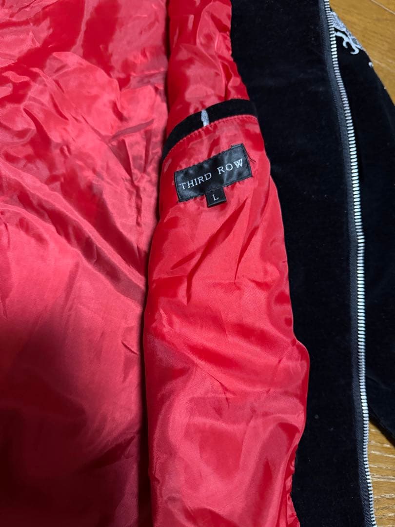 美品】THIRD ROW 龍 日本 富士山 スカジャン ベロア 別珍