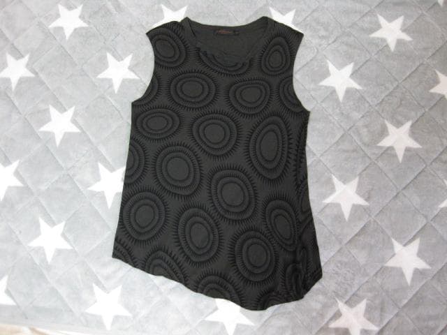 UNDERCOVERアンダーカバーSCAB期★GIZ柄ノースリーブカットソー黒M アンダーカバー UNDERCOVER サークル GIZ柄 SCAB期復刻 アラビア文字 T