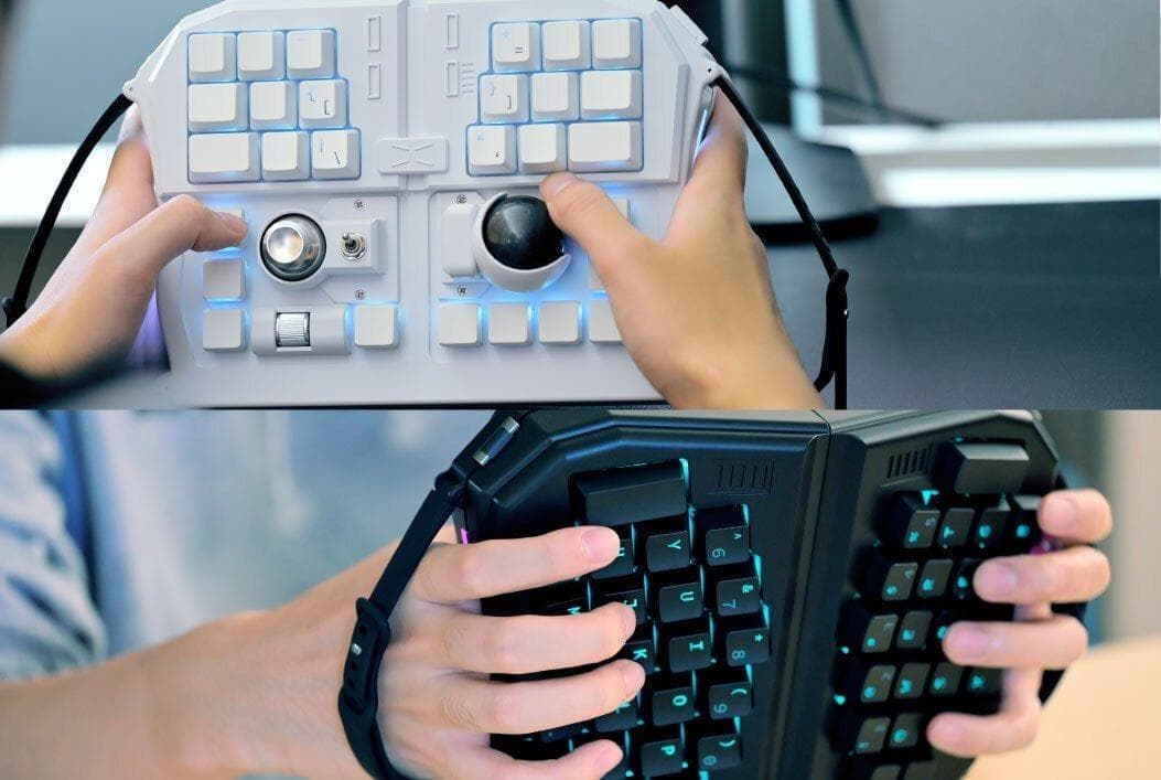 トラックボール付キーボード★保証3ヶ月/導入30日★GrabShell/黒/特典