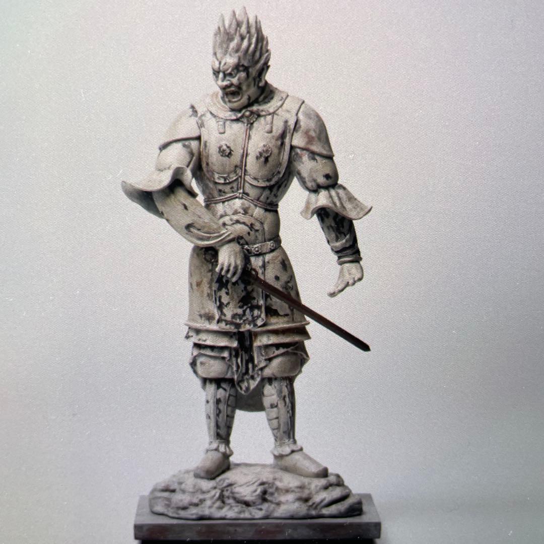 黄楊彫刻『聖観音菩薩像』 BK438 木彫 黄楊製 魚籃観音 木製 聖観音