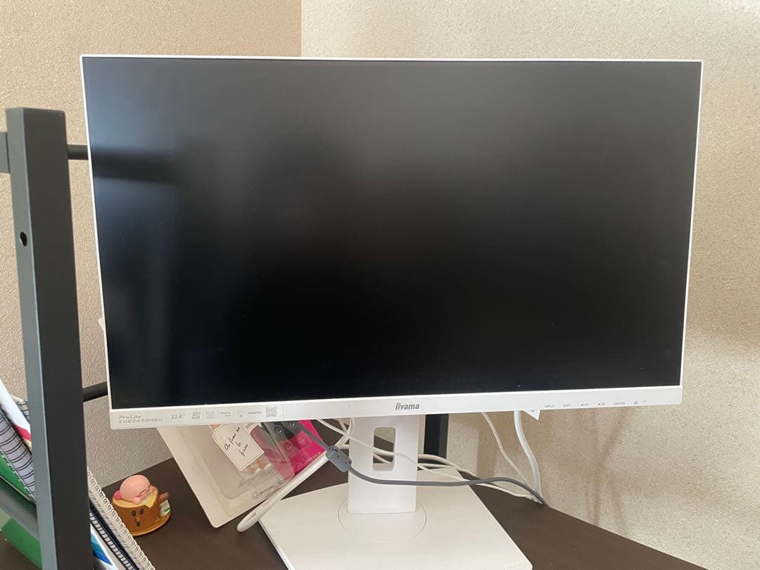 iiyama ホワイト ディスプレイ 本体 最大240Hz、27型ホワイト筐体のゲーミング液晶モニター。23.8型の