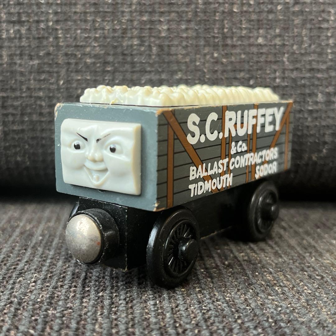 廃盤 ラーニングカーブ社 トーマス木製レール イタズラ貨車