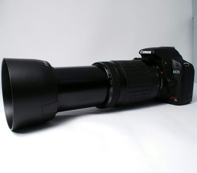 ①d Canon Kiss x3 Wレンズセット✨️超望遠レンズ　動作確認済み