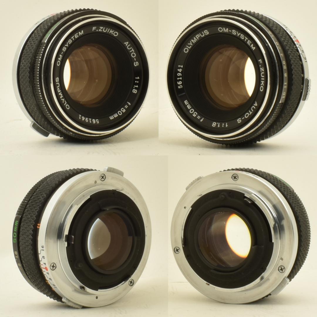 整備済 完動 Olympus OM-1 MD 黒 50mm F1.8 レンズ2本