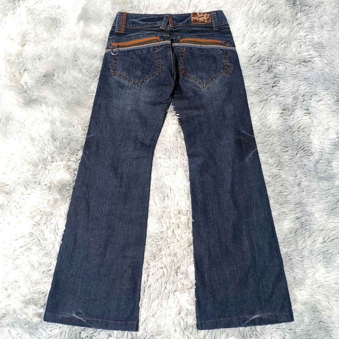 ブルーウェイ】Y2K☆フレアデニム☆archive☆ヒゲ☆刺繍 - メルカリ