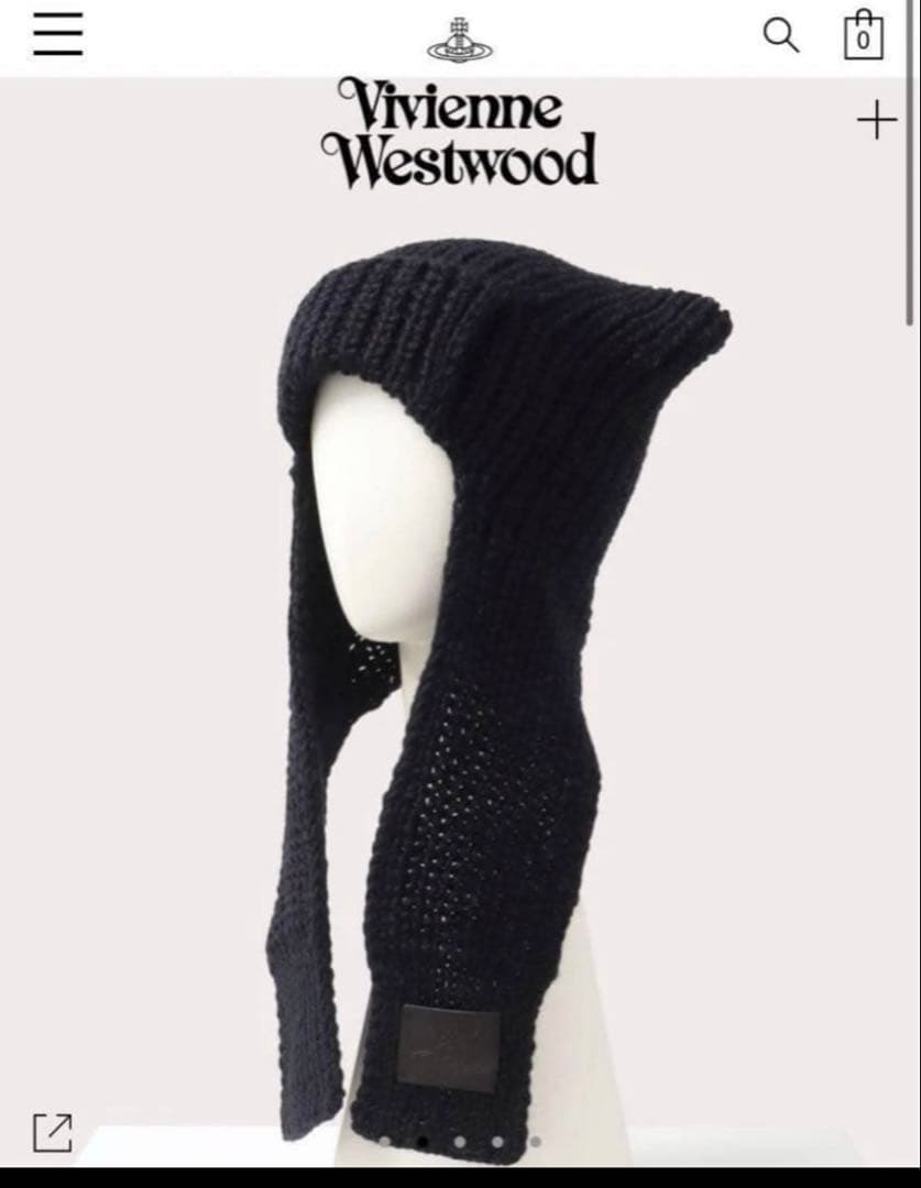 即購入⭕️ Vivienne Westwood キャットイヤーフラップニット - メルカリ