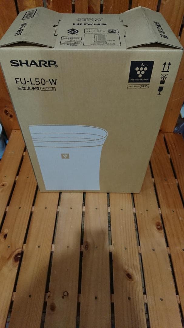 新品未開封品　シャープ　空気清浄機　FU-L50-W Amazon.co.jp: シャープ 空気清浄機 プラズマクラスター 7000