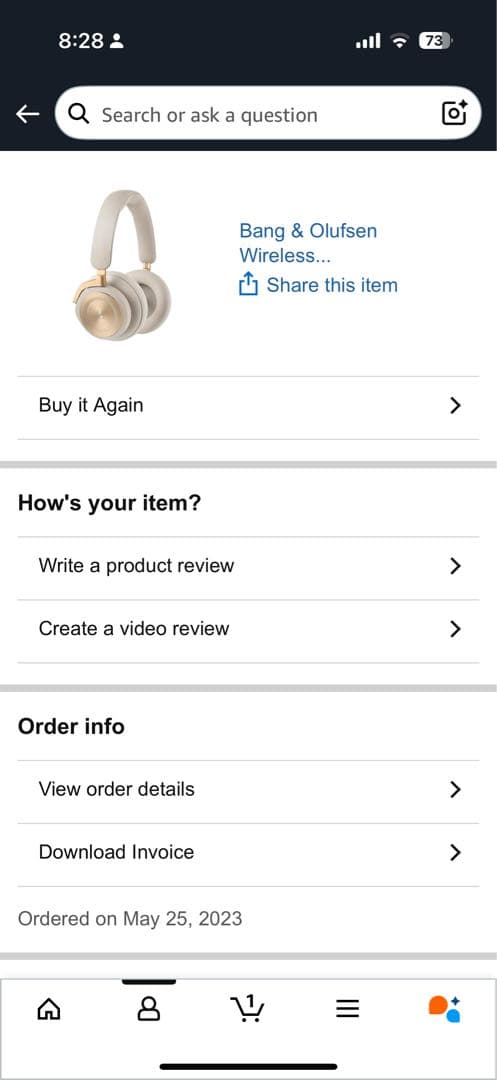 Bang & Olufsen Beoplay HX ゴールドトーン ヘッドホン