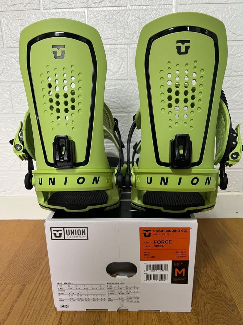 未使用品！UNION FORCE ビンディング M グリーン 未使用品！UNION FORCE ビンディング M グリーン UNION FORCE