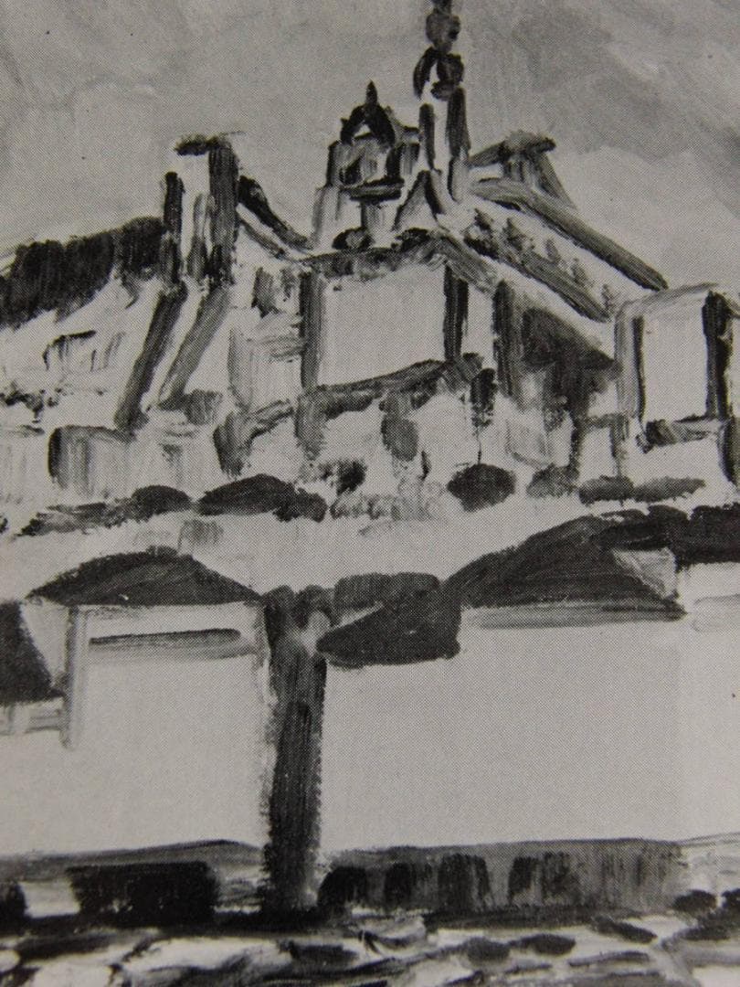 野口弥太郎、「マルセーユ港」、希少な画集の額装画 - メルカリ