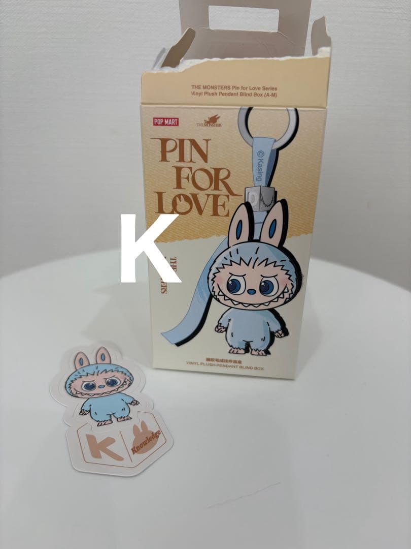 Labubu アルファベット【K】ラブブ ぬいぐるみ ペンダント popmart Labubu アルファベット【A】ラブブ ぬいぐるみ ペンダント popmart