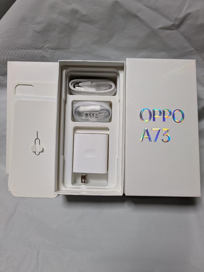 OPPO A73 ネイビー 本体 付属品