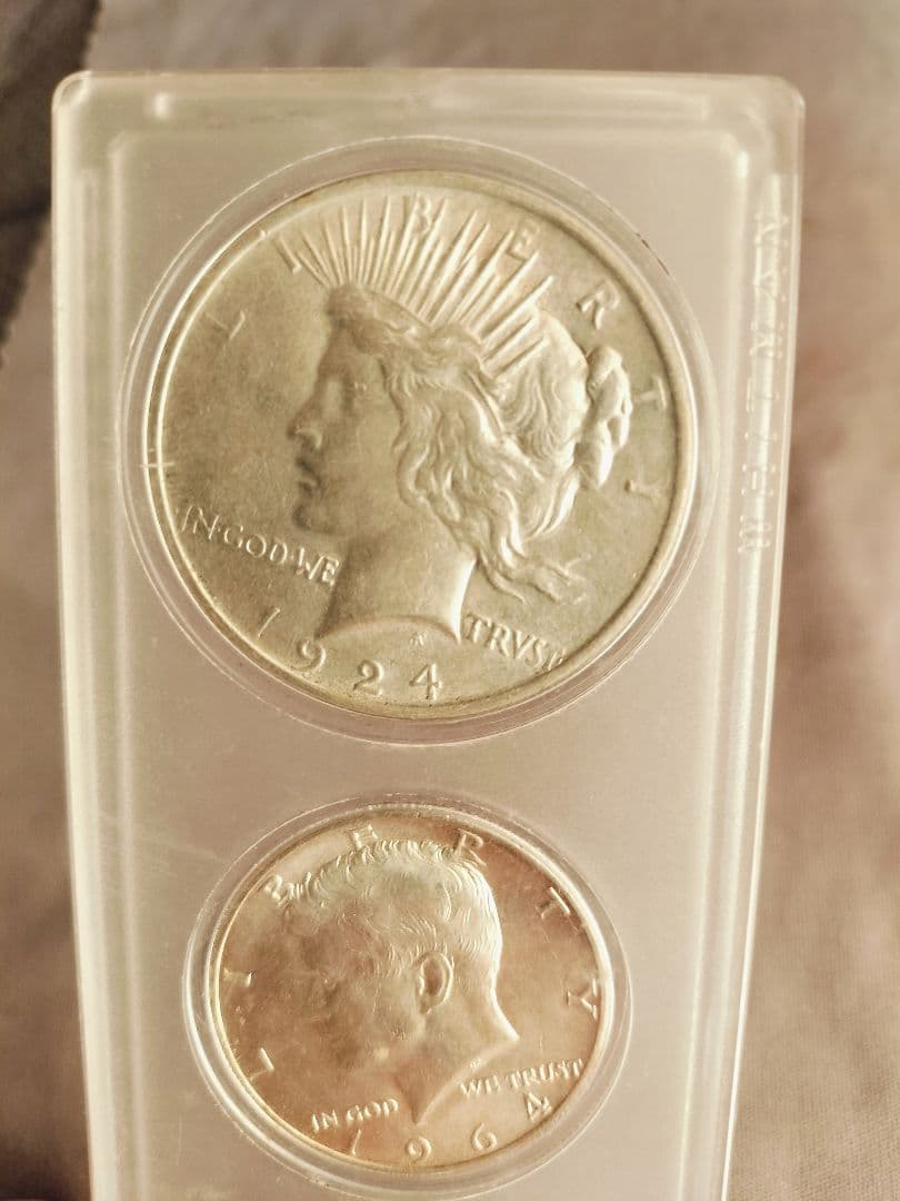 ピースダラー ケネディ クォーター 銀貨 1924 セット - メルカリ