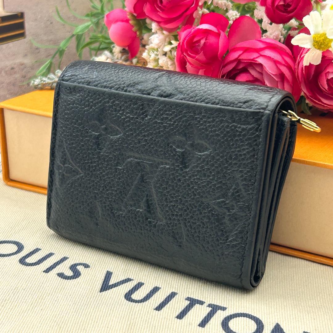 ☆美品☆ ルイヴィトン アンプラント ポルトフォイユ ゾエ ノワール 折