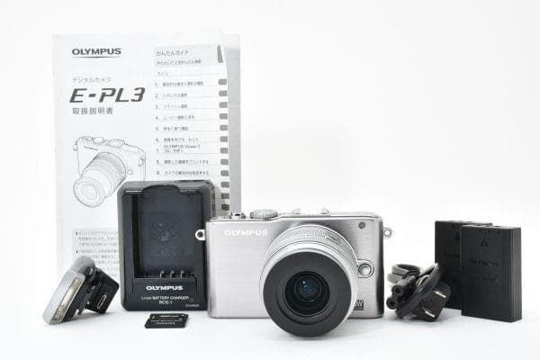 オリンパス Olympus E-PL3 レンズセット バッテリーx２ミラーレス