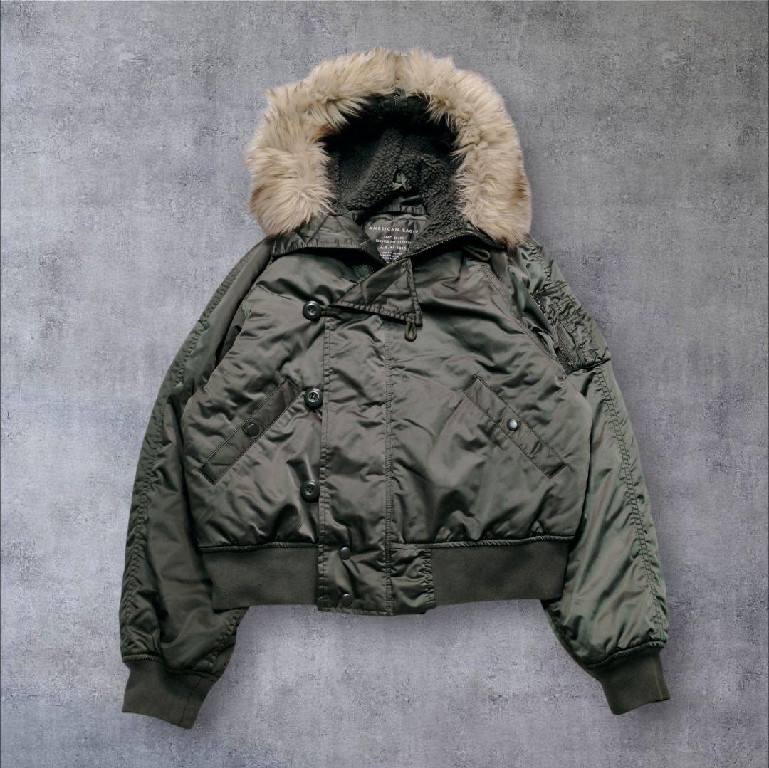 00s フライトジャケット N2B 短丈 y2k 平成 グランジ ファー - メルカリ