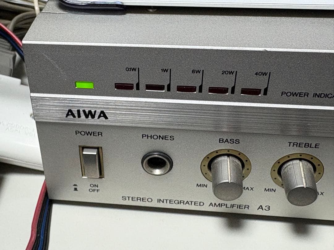 【正常作動】AIWA ステレオアンプ　S-A3