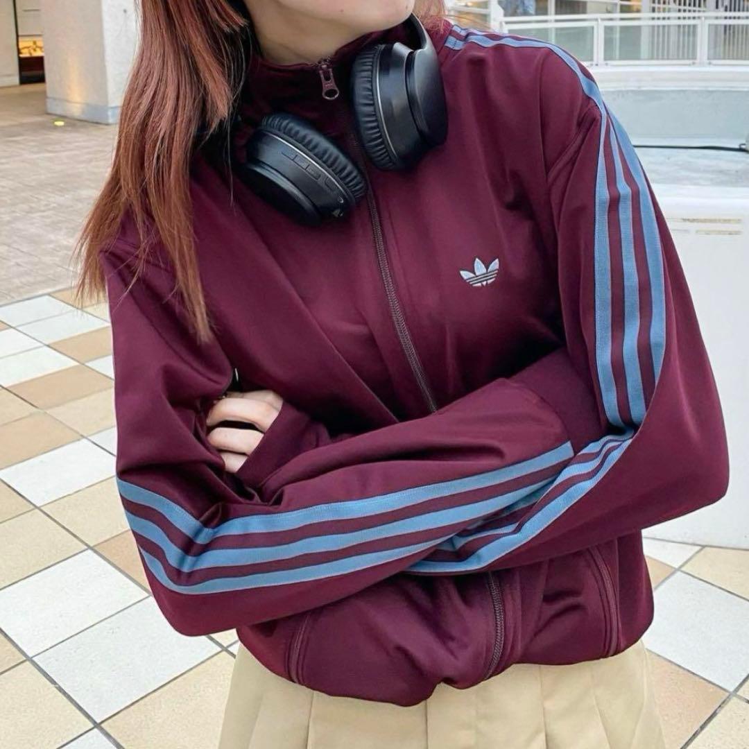 adidas ベッケンバウアー トラックジャケット マルーン XS - メルカリ