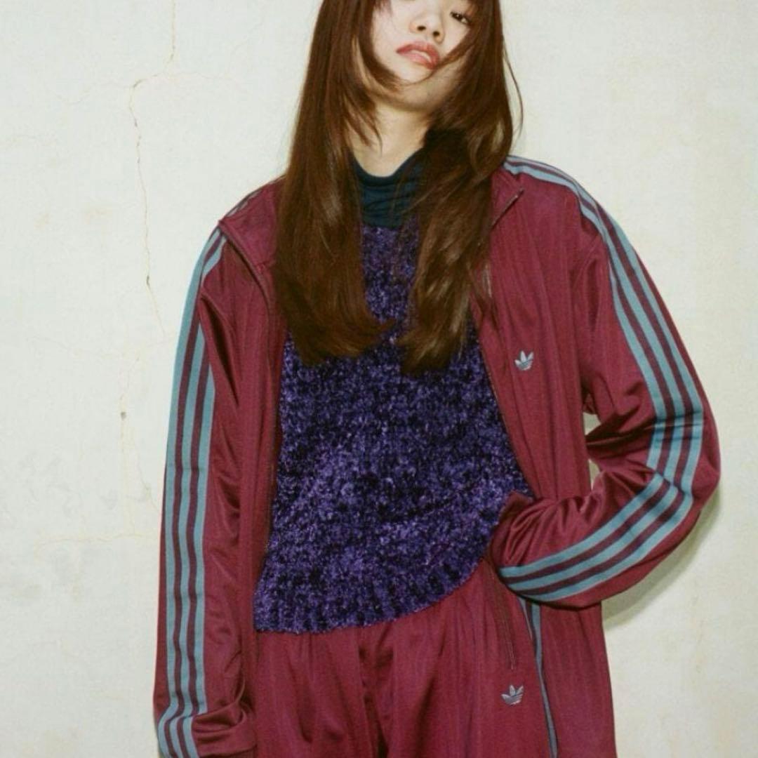 adidas ベッケンバウアー トラックジャケット マルーン XS - メルカリ