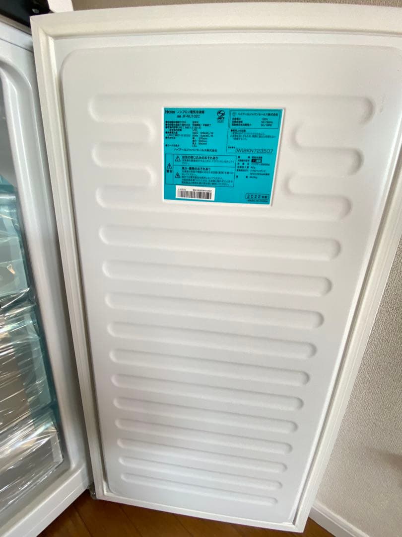 新品未使用 Haier 冷凍庫 JF-NU102C 2022年製※小傷あり