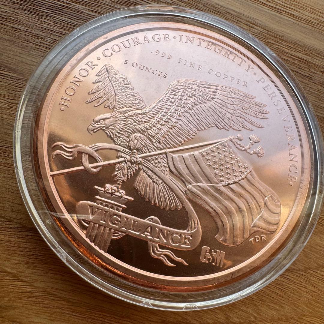 トランプ大統領 5オンス 銅貨 45代大統領 - メルカリ