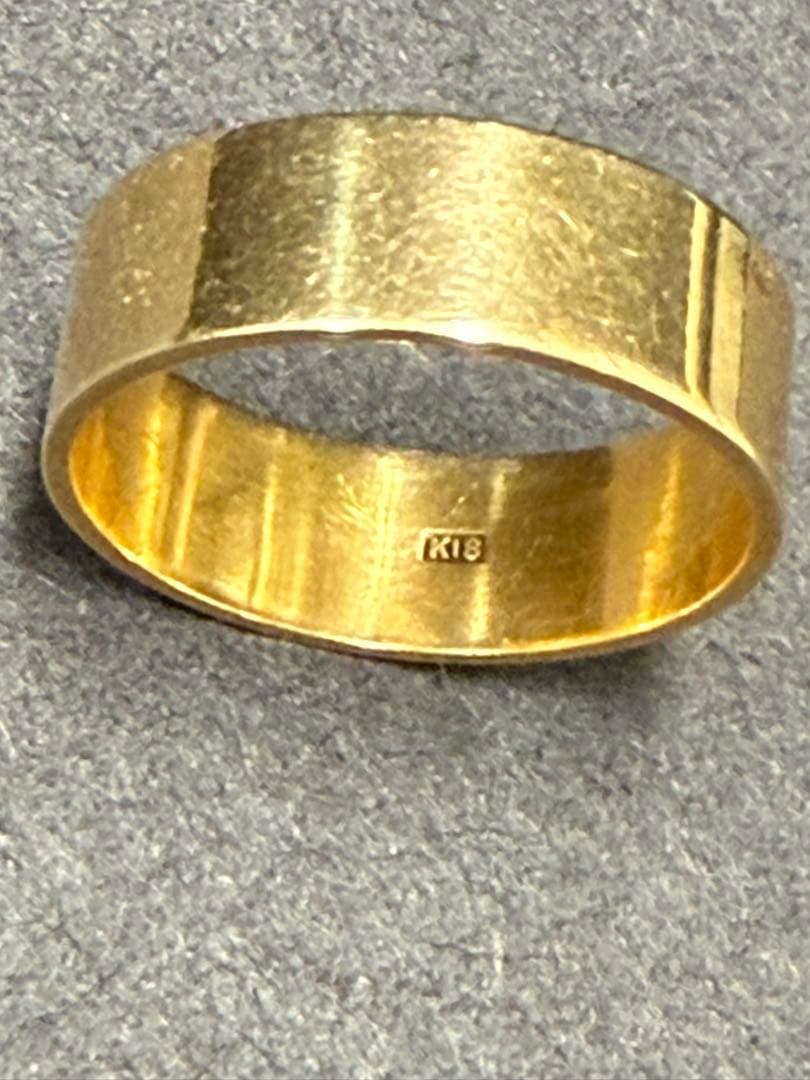 K18 平打ちリング 3.6g 約11号