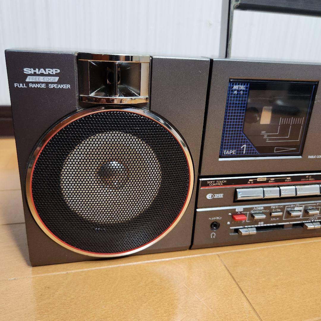 【動作品】SHARP QT-88G ダブルラジカセ