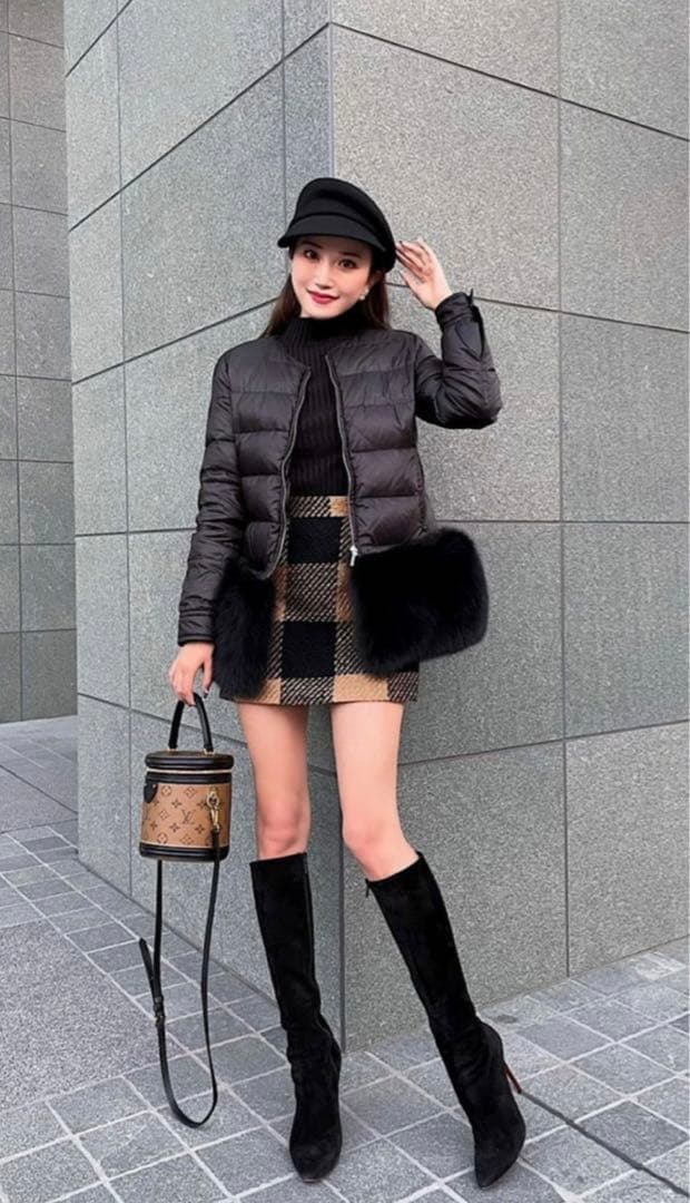 新品シェリエ sheller FOXファー ダウンジャケット - メルカリ