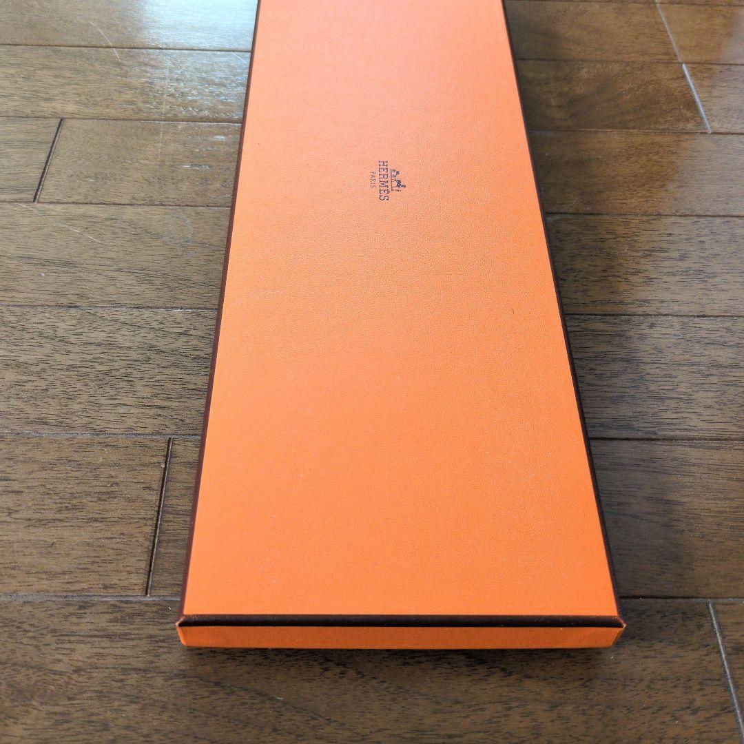 HERMES Hシュバル マリン ネクタイ 箱、カード、リボン、手提げ袋付き