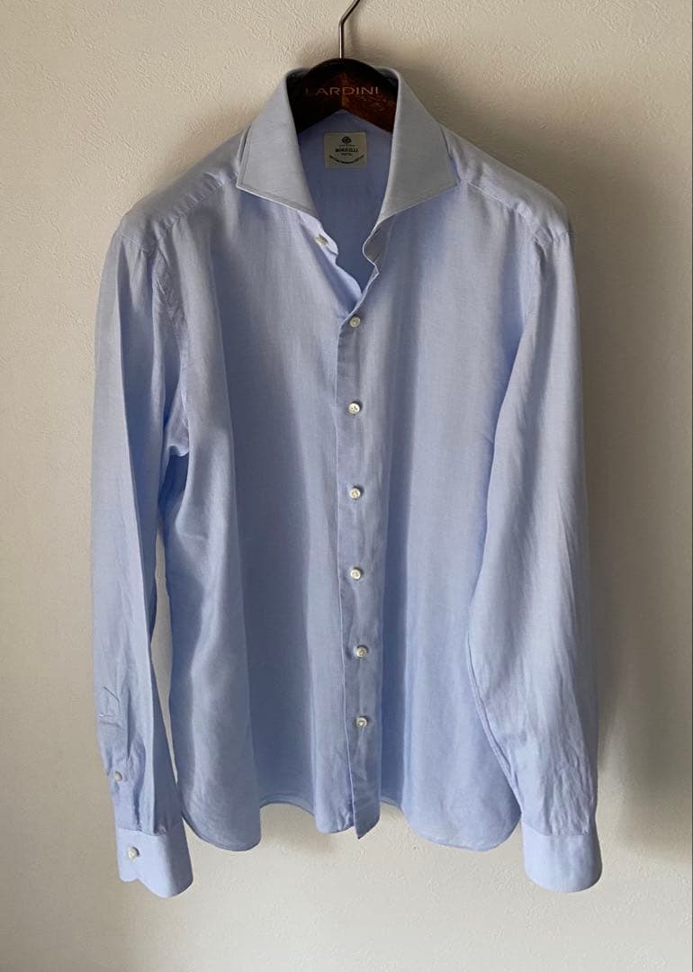 ルイジボレッリ シャツ サックスブルー サイズ41 - メルカリ