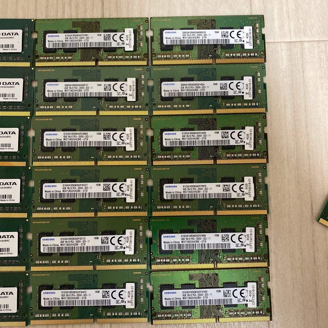 N*a様 DDR4 メモリー 4GB(4GB×24枚)　ノートPC