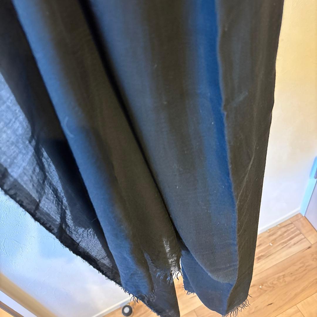 Drawer別注 ファリエロサルティ ストール 黒 ブラック 約140×190