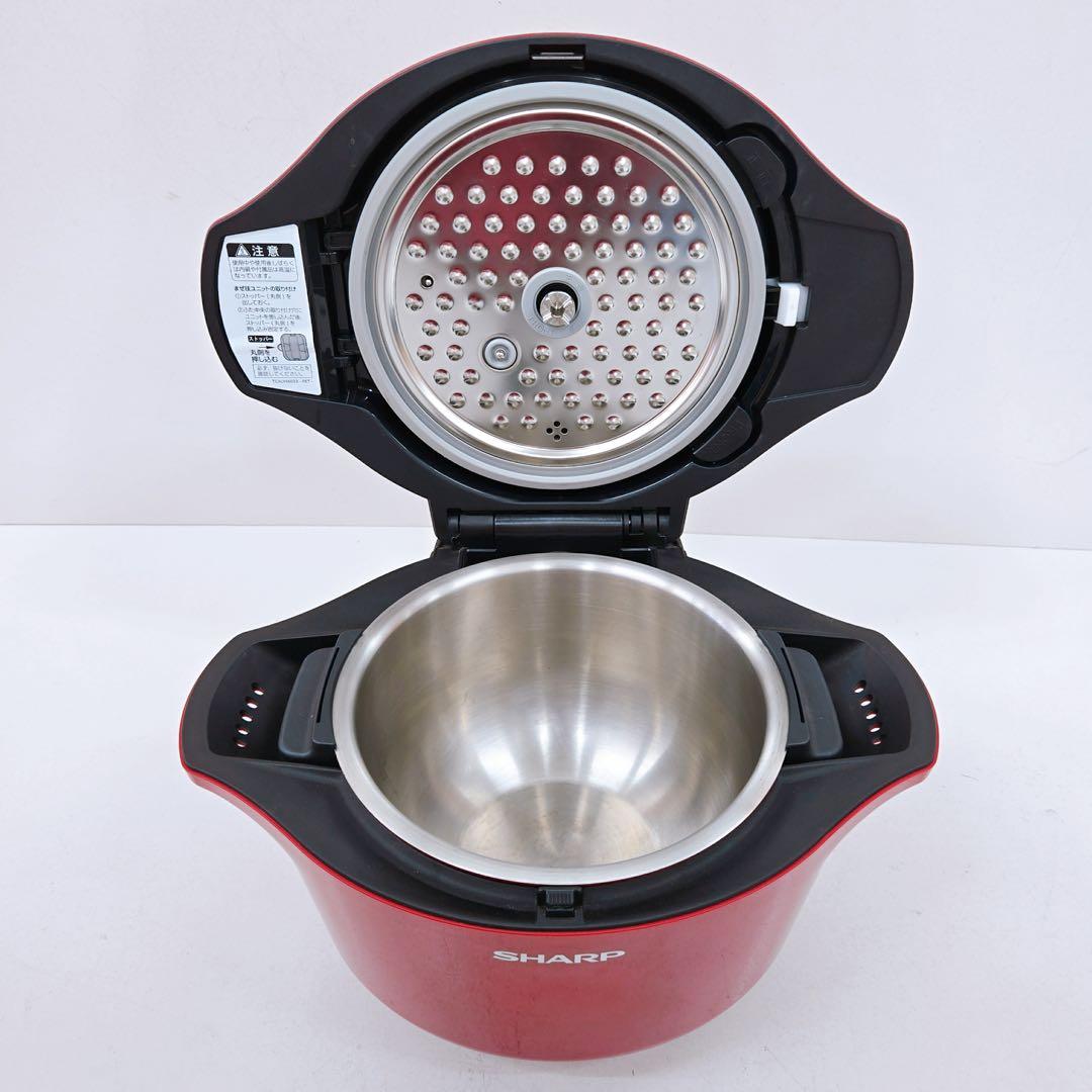 SHARP ホットクックKN-HW24C-R 2.4L 自動調理 無水調理 - メルカリ