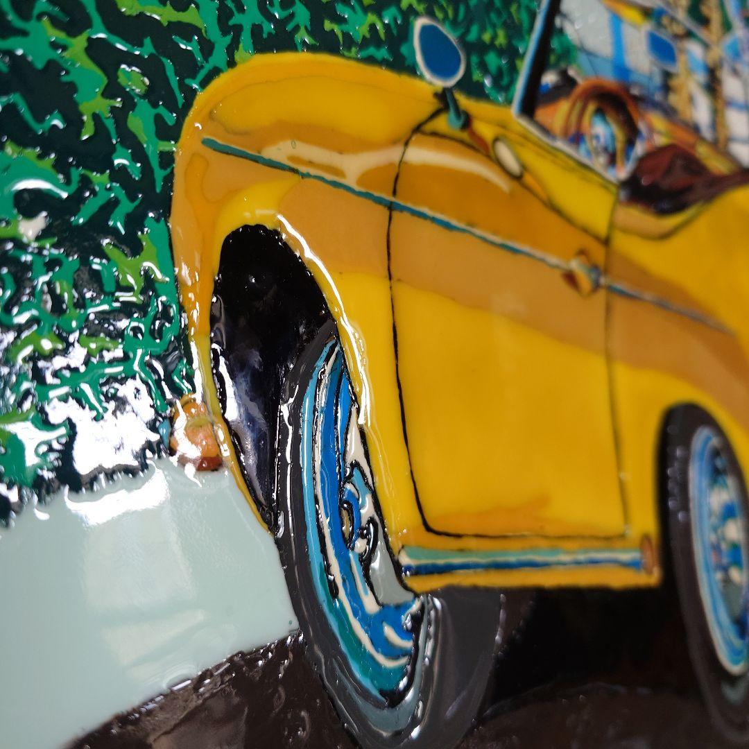 S様専用』鈴木英人「バリアス・ドリームス」イエローポルシェ356