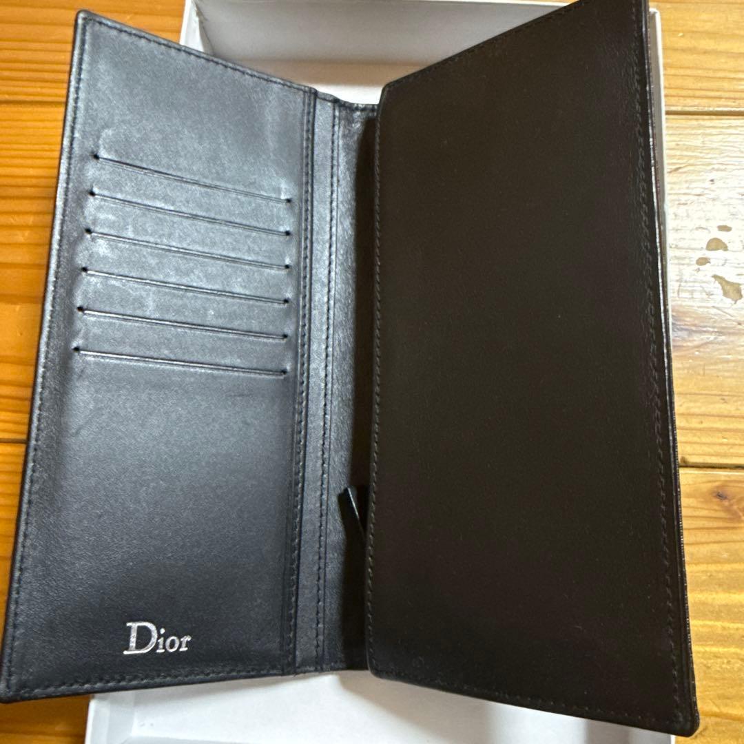 Dior ブラックレザー 長財布［値下げ交渉可能］ - メルカリ