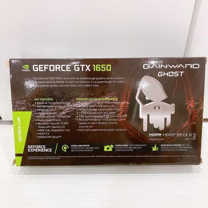 【新品未使用】GAINWARD GeForce GTX 1650